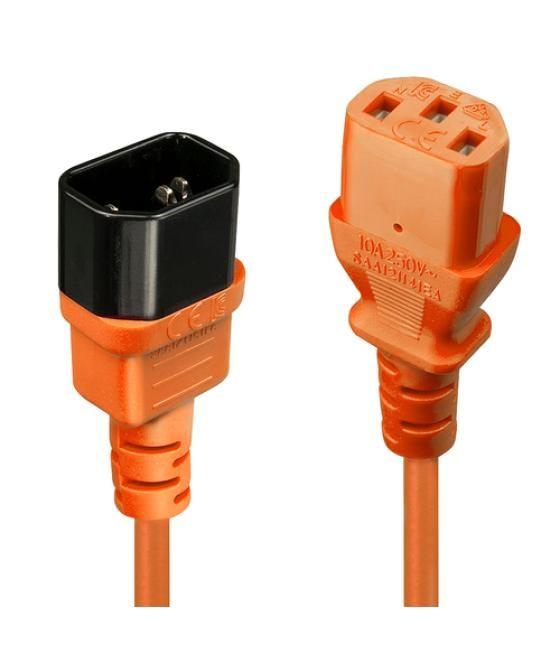 Lindy 30475 cable de transmisión Naranja 2 m C13 acoplador C14 acoplador