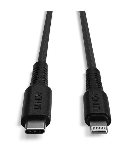 Lindy 31285 cable de conector Lightning 0,5 m Negro