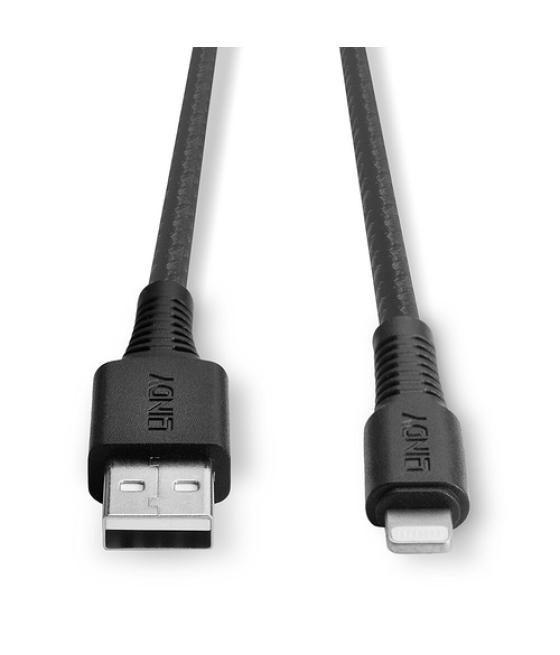 Lindy 31290 cable de conector Lightning 0,5 m Negro