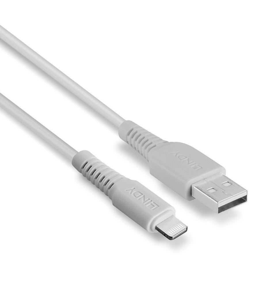 Lindy 31326 cable USB 1 m USB 2.0 USB A Blanco