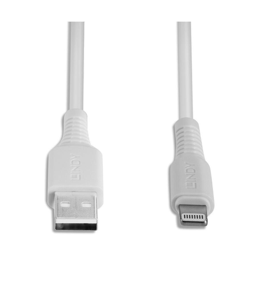 Lindy 31326 cable USB 1 m USB 2.0 USB A Blanco