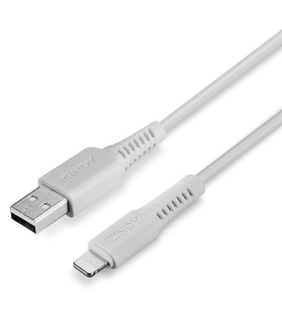 Lindy 31326 cable USB 1 m USB 2.0 USB A Blanco