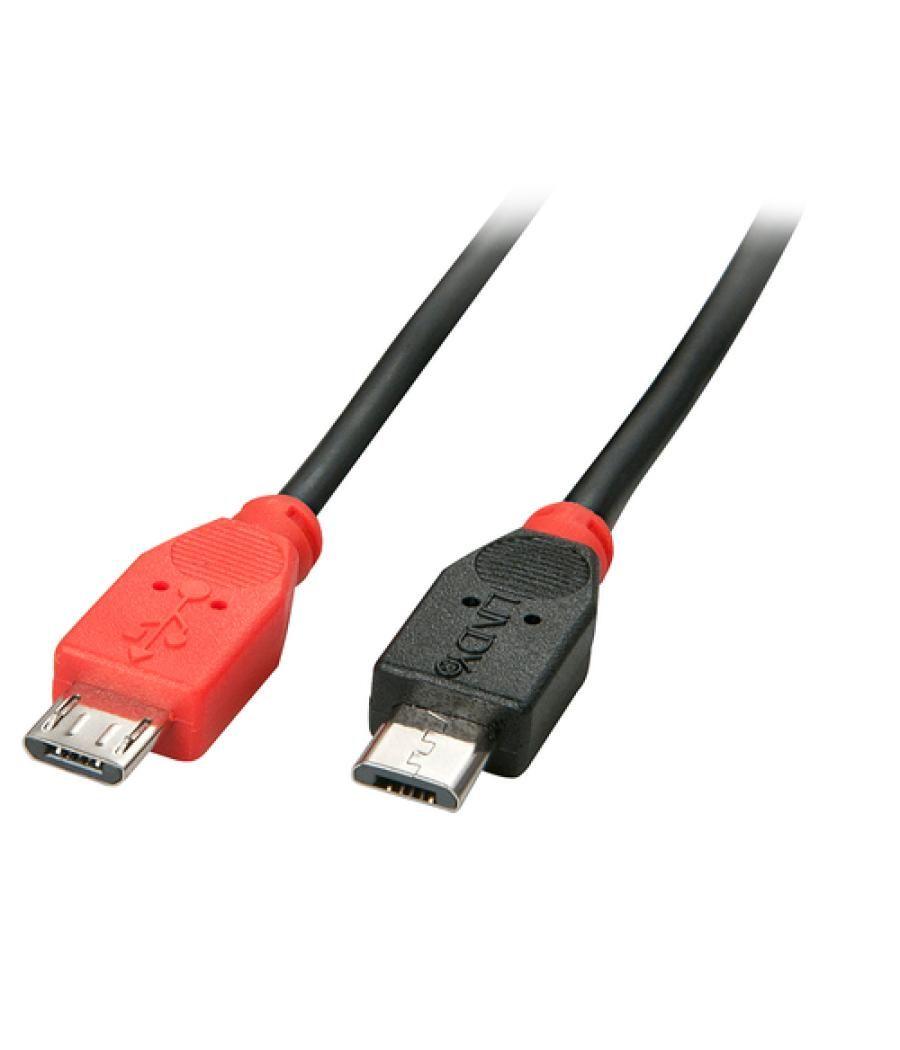 Lindy 31759 cable USB 1 m USB 2.0 Micro-USB B Negro
