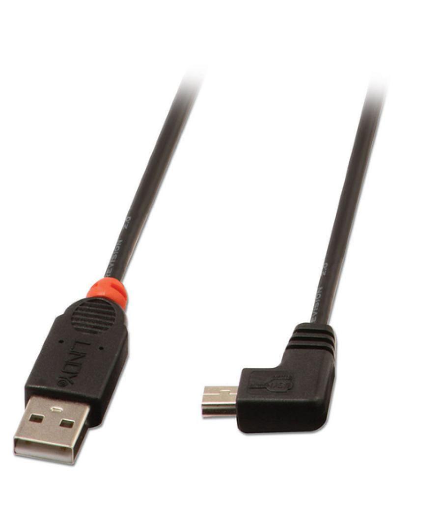 Lindy 31970 cable USB 0,5 m USB 2.0 USB A Mini-USB B Negro