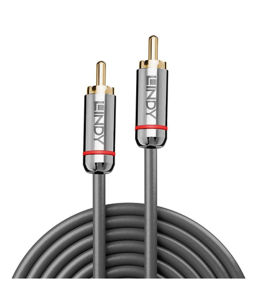 Lindy 35339 cable de audio 1 m RCA Antracita