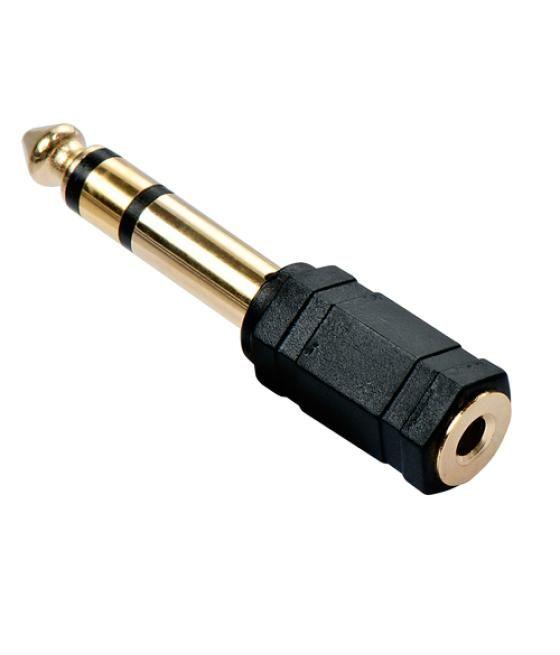 Lindy 35620 cambiador de género para cable 6.3mm 3,5mm Negro
