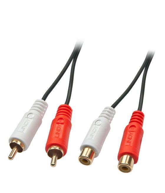 Lindy 35671 cable de audio 2 m 2 x RCA Negro, Rojo, Blanco