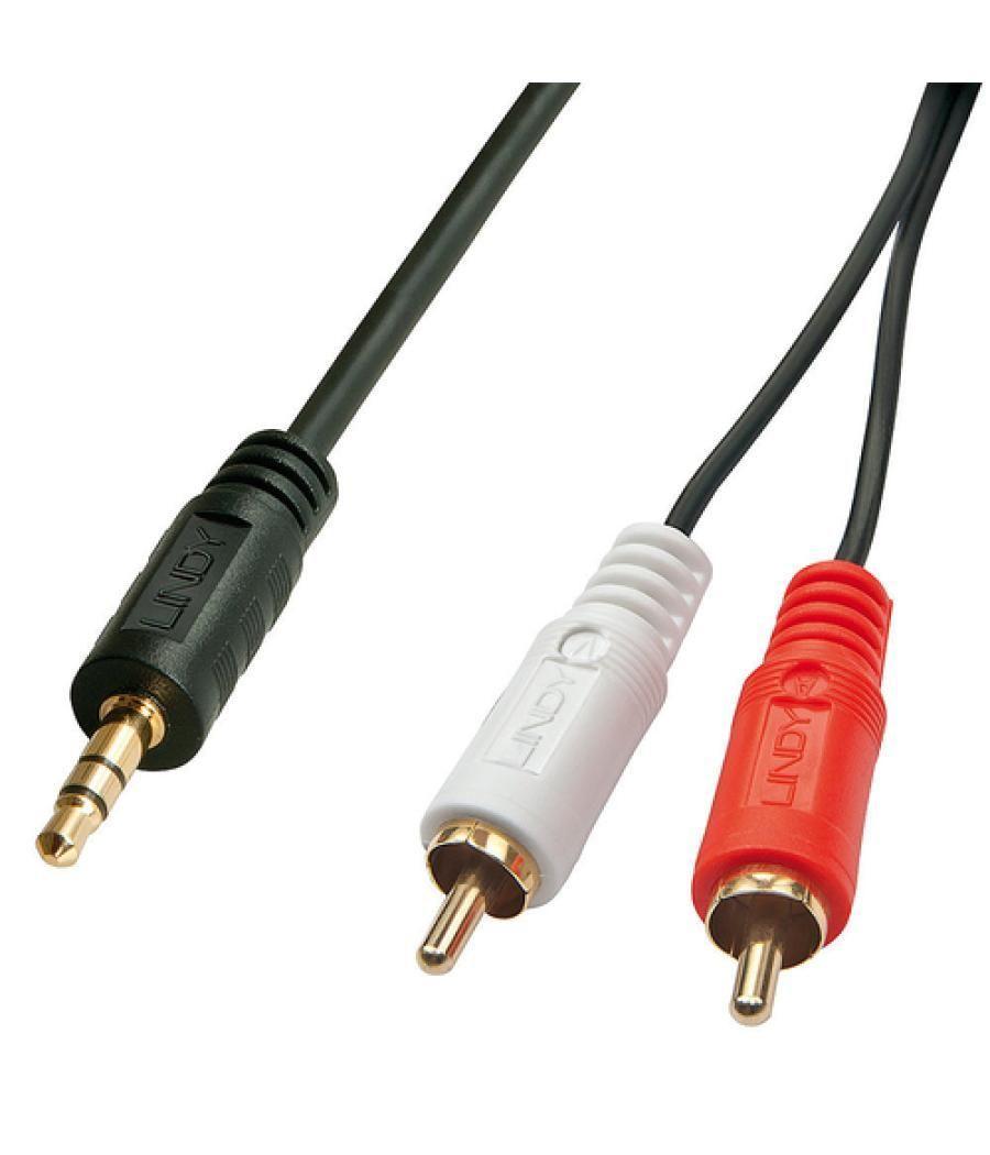 Lindy 35681 cable de audio 2 m 3,5mm 2 x RCA Negro, Rojo, Blanco