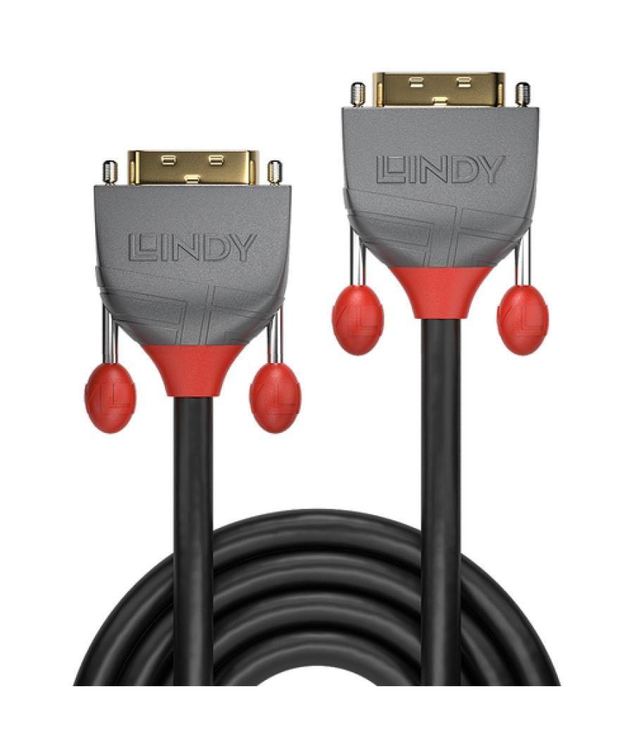 Lindy 36220 cable DVI 0,5 m DVI-D Gris