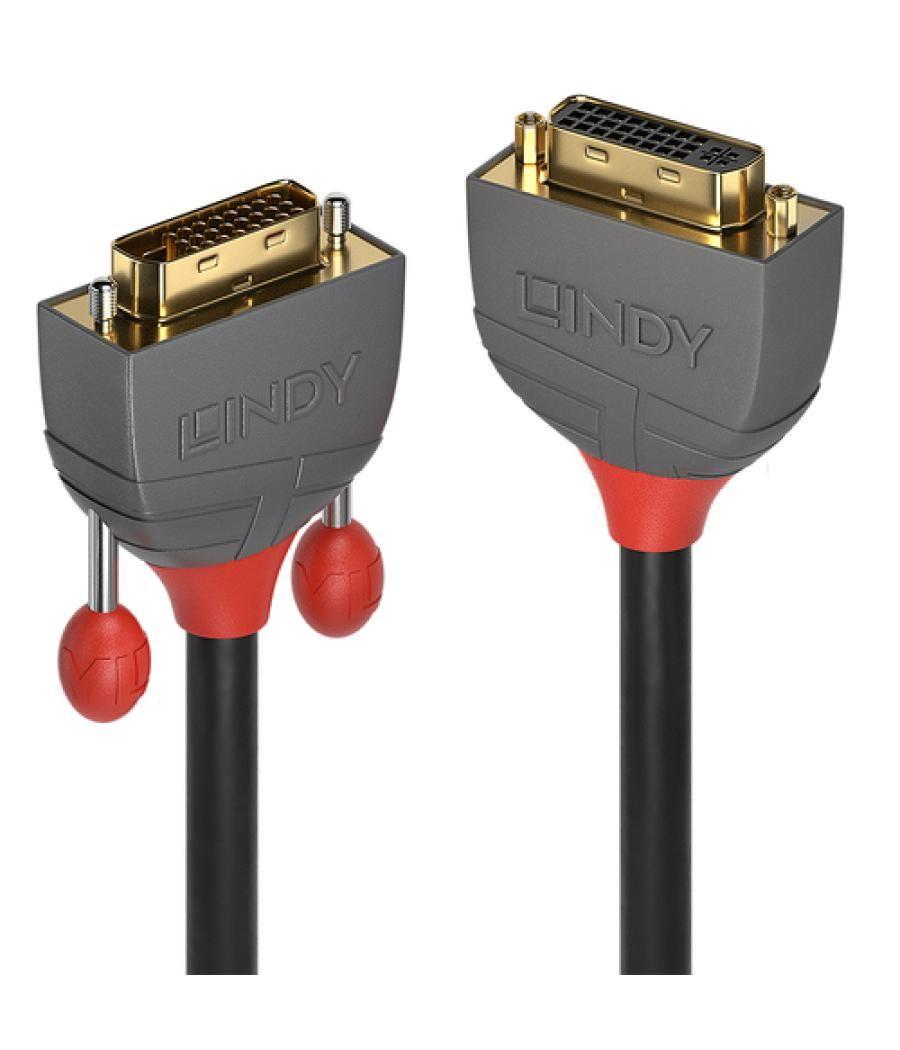 Lindy 36230 cable DVI 0,5 m DVI-D DVI-I Negro