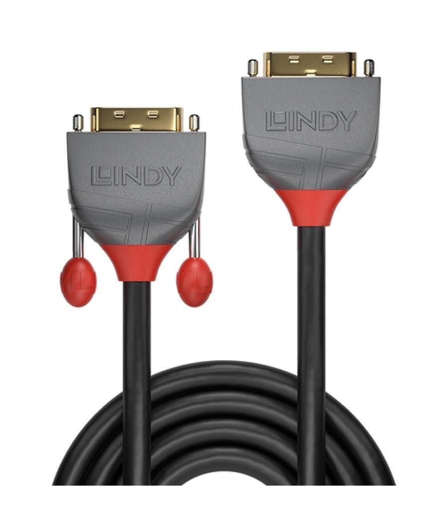 Lindy 36230 cable DVI 0,5 m DVI-D DVI-I Negro