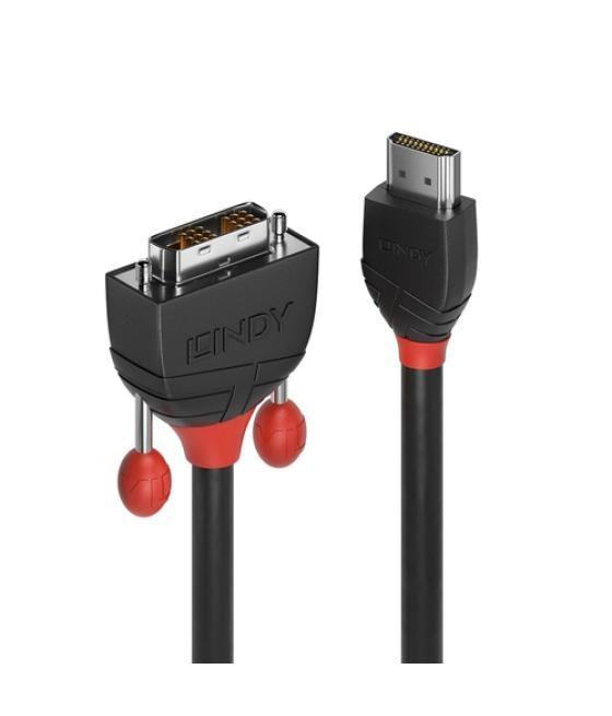 Lindy 36271 adaptador de cable de vídeo 1 m HDMI tipo A (Estándar) DVI-D Negro