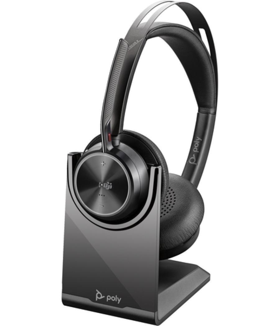 POLY Auricular VFOCUS2-M certificado para Microsoft Teams con USB-C y soporte de carga