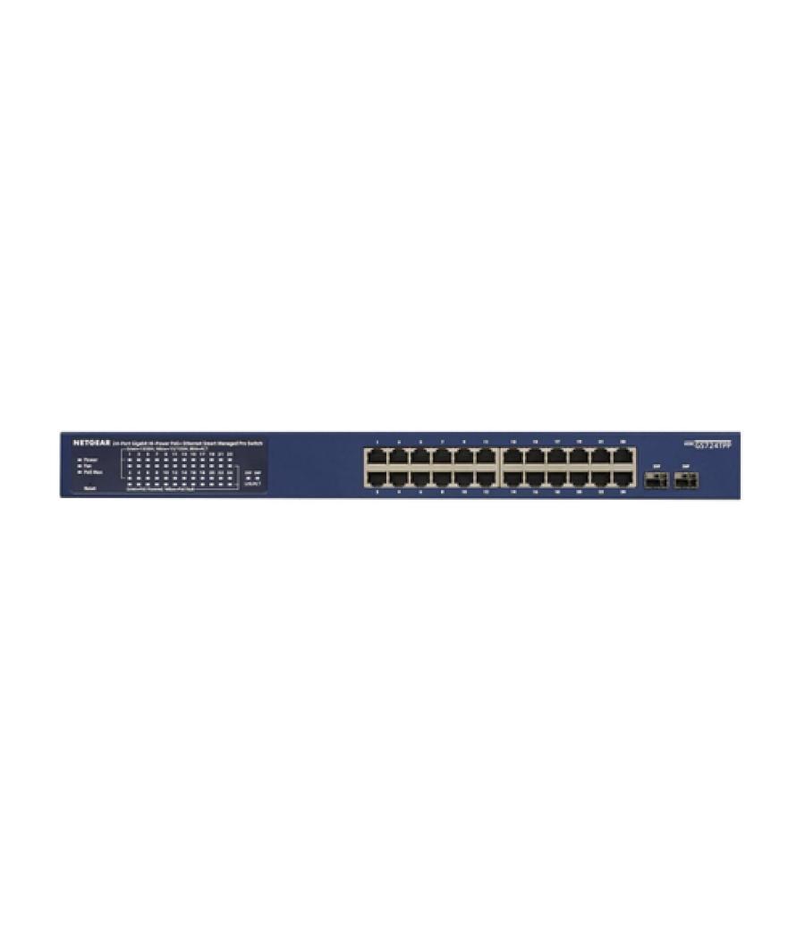 NETGEAR 24P GE POE+SMART SWITCH - Switch Gestionado L2/L3/L4 Gigabit Ethernet (10/100/1000) Energía sobre Ethernet (PoE) Azul