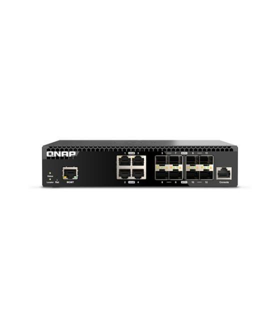 QNAP QSW-M3212R-8S4T switch Gestionado 10G Ethernet (100/1000/10000) 1U