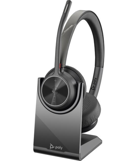 POLY Auricular VOYAGER 4320-M certificado para Microsoft Teams con USB-A