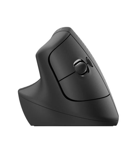 Ratón inalámbrico vertical logitech lift para zurdos 4000 dpi negro - gris