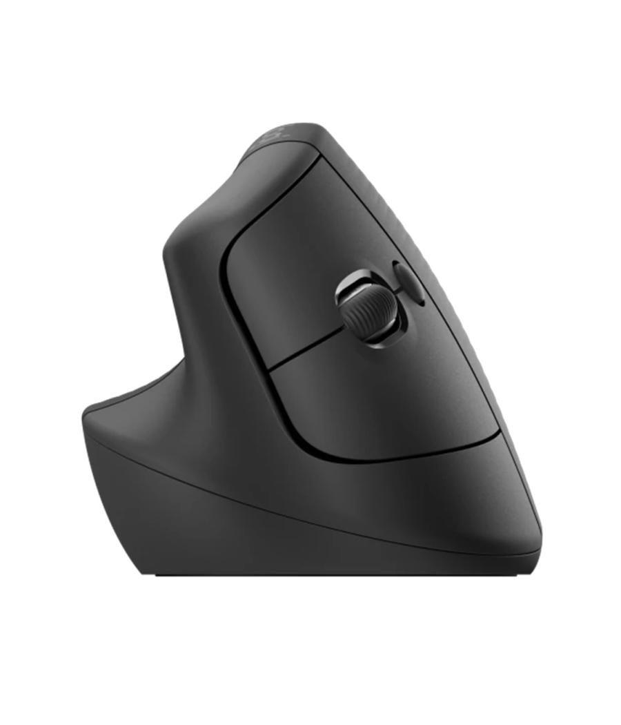 Ratón inalámbrico vertical logitech lift para zurdos 4000 dpi negro - gris