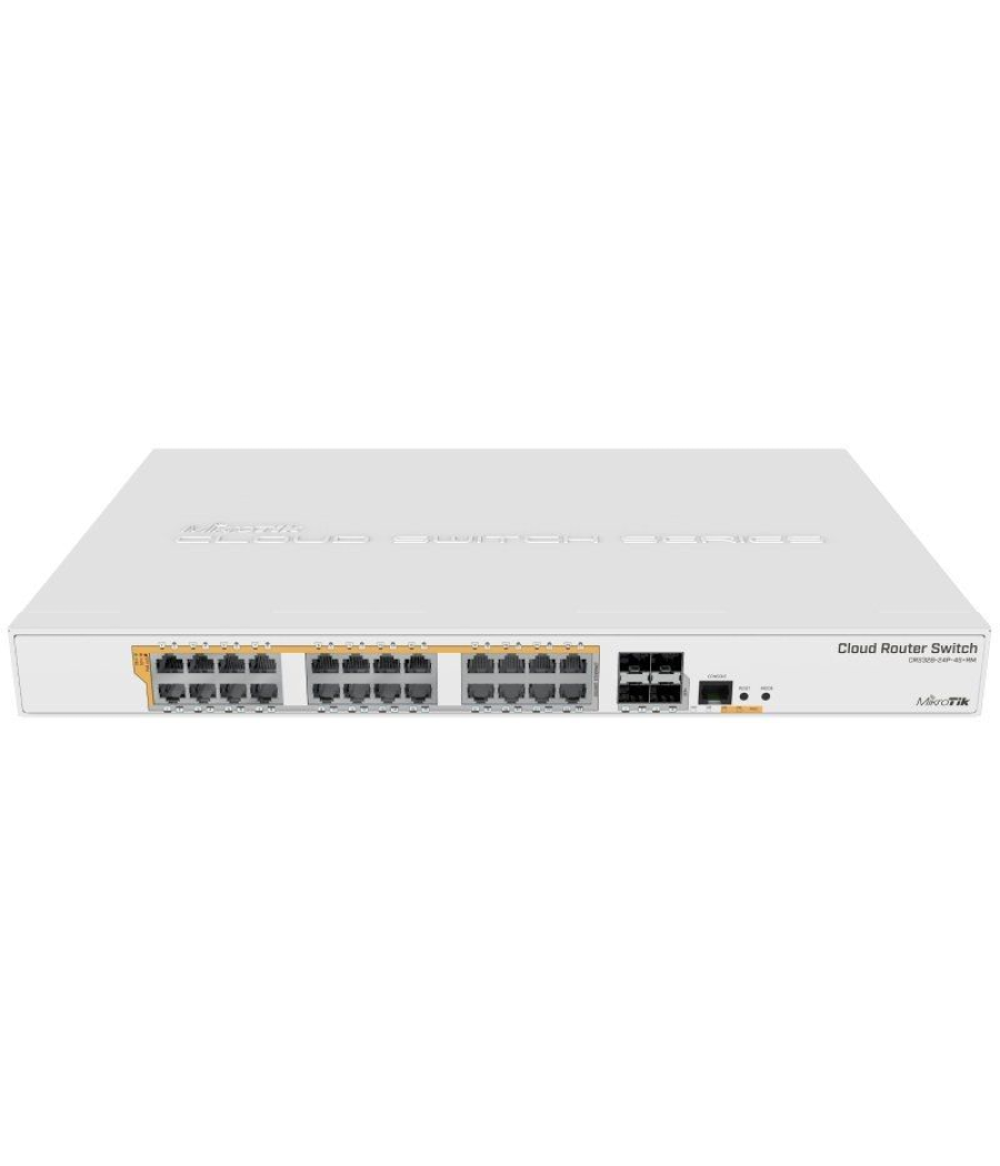 Switch mikrotik crs328-24p-4s+rm/ 28 puertos/ rj45 10/100/1000/ sfp/ poe