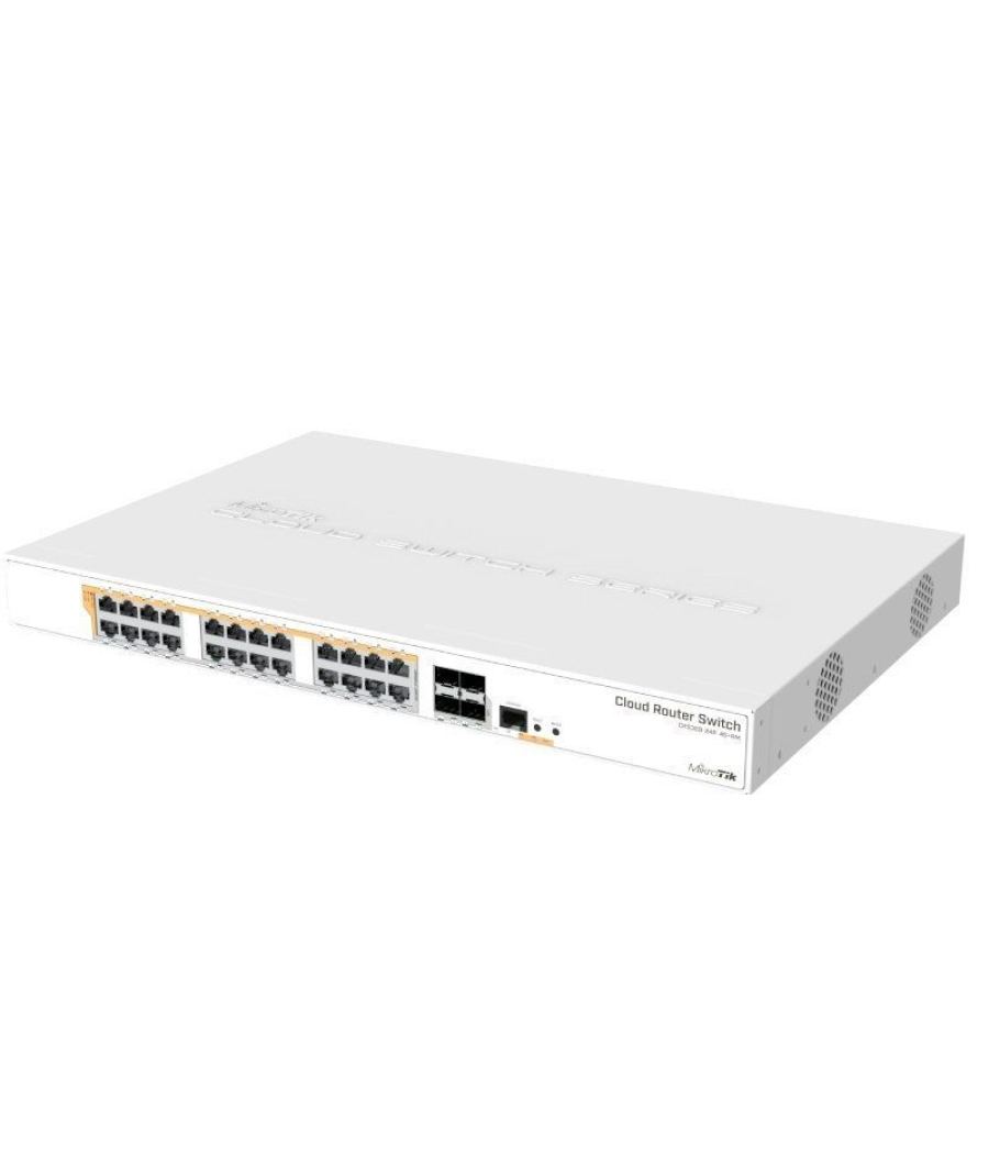 Switch mikrotik crs328-24p-4s+rm/ 28 puertos/ rj45 10/100/1000/ sfp/ poe