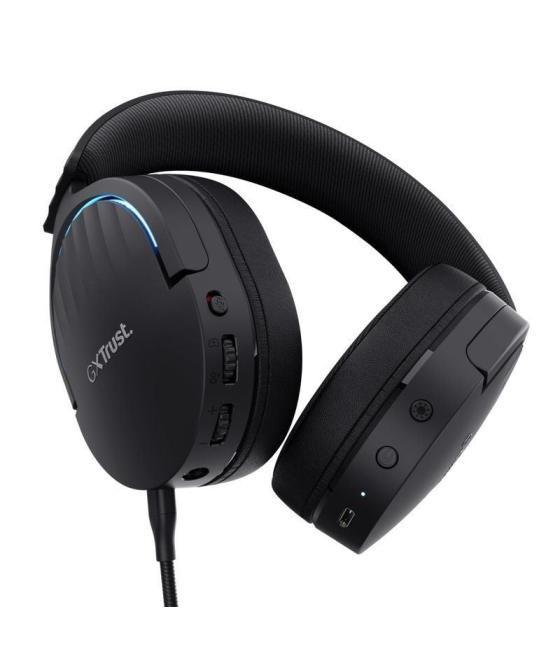 Auriculares gaming inalámbricos con micrófono trust gaming gxt 491 fayzo/ bluetooth/ jack 3.5