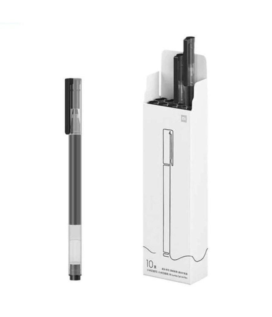 Bolígrafos de tinta de gel xiaomi mi high-capacity gel pen/ 10 unidades/ negros