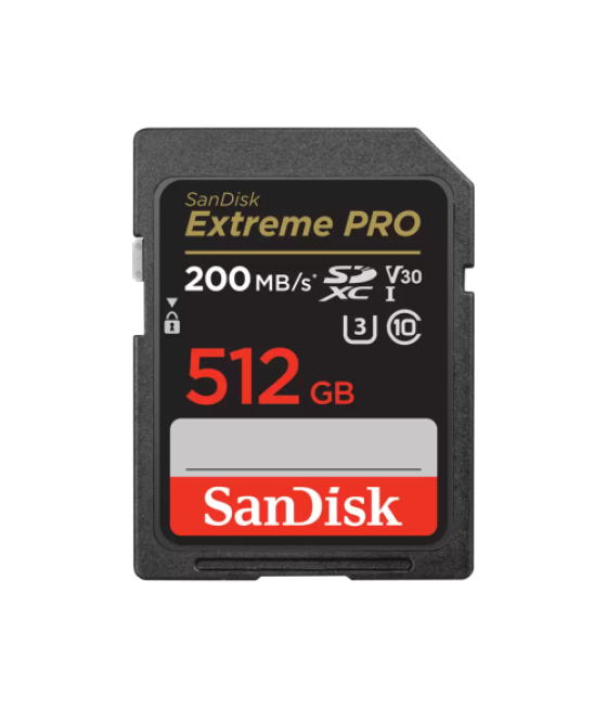 Sandisk extreme pro 512 gb sdxc clase 10