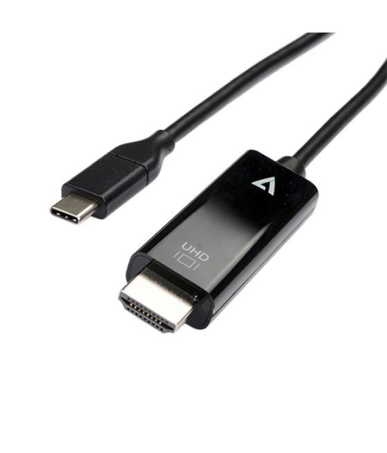 V7 V7UCHDMI-2M adaptador de cable de vídeo USB Tipo C HDMI Negro