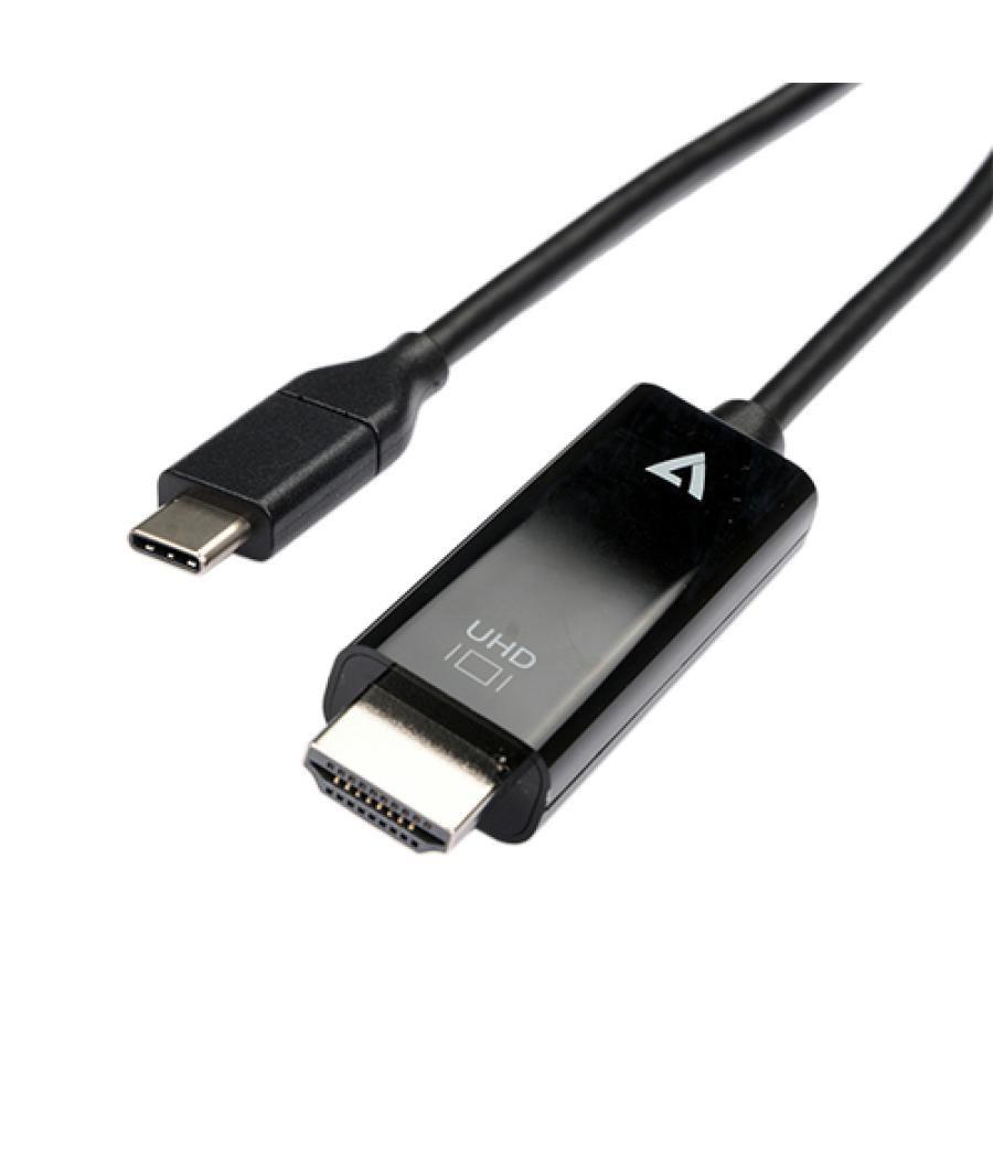 V7 V7UCHDMI-2M adaptador de cable de vídeo USB Tipo C HDMI Negro