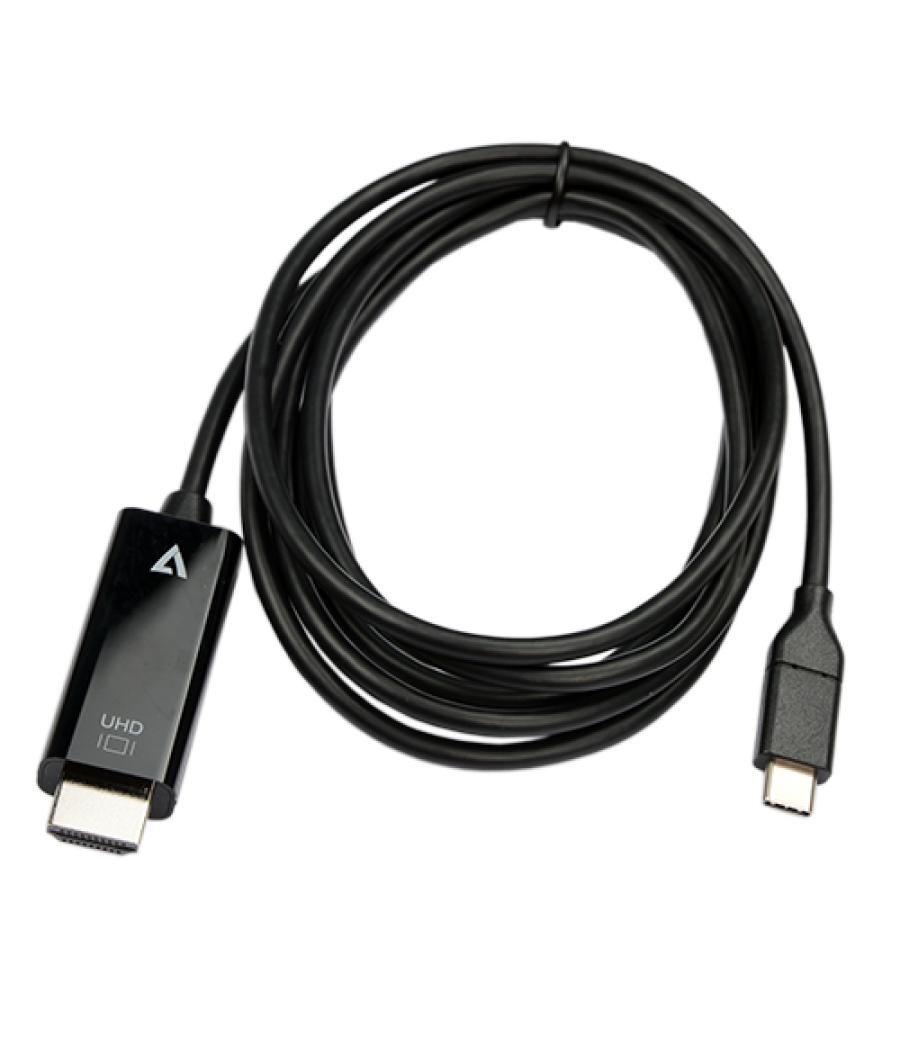 V7 V7UCHDMI-2M adaptador de cable de vídeo USB Tipo C HDMI Negro