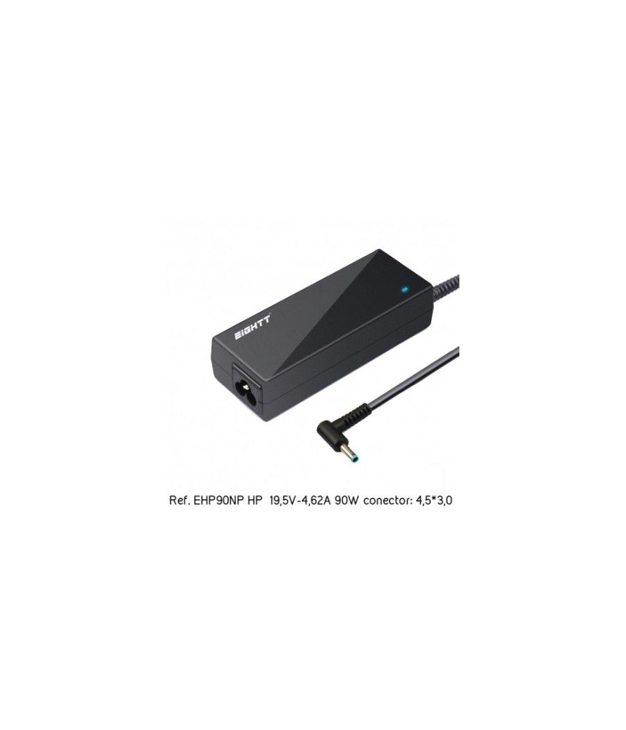 Eightt - Cargador Específico Compatible con HP 19,5V-4,62A 90W 4,5*3,0 - Punta Azul - Imagen 1