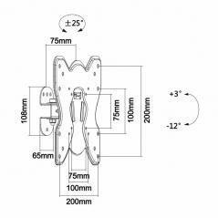 Soporte de Pared Giratorio/ Inclinable Aisens WT42TS-005 para TV de 23-42'/ hasta 25kg - Imagen 5