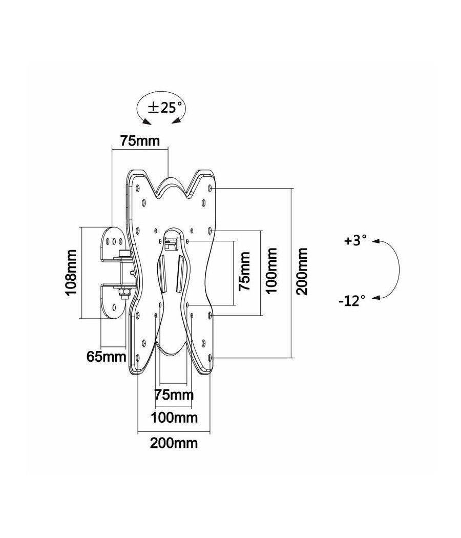 Soporte de Pared Giratorio/ Inclinable Aisens WT42TS-005 para TV de 23-42'/ hasta 25kg - Imagen 5
