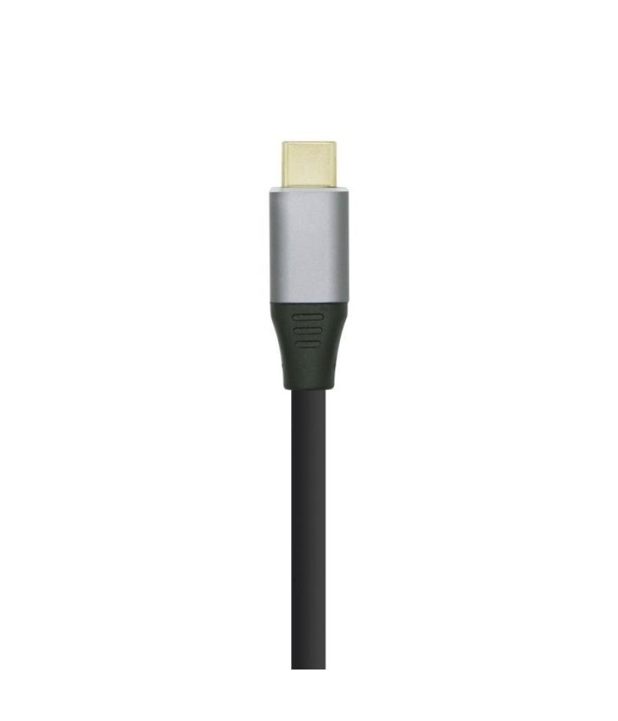 Cable displayport aisens a109-0394/ usb tipo-c macho - displayport macho/ hasta 27w/ 1250mbps/ 80cm/ negro