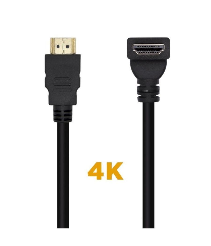 Cable hdmi 2.0 4k aisens a120-0456/ hdmi macho - hdmi macho/ 1m/ negro