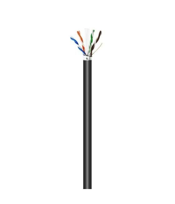Bobina de cable rj45 para exteriores ftp awg24 aisens a135-0673 cat.6/ 100m/ impermeable/ negro