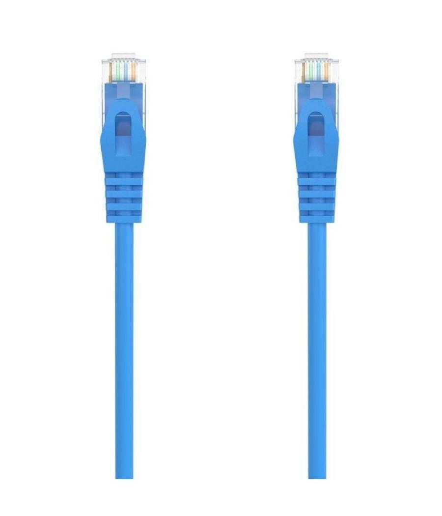 Cable de red rj45 awg24 utp aisens a145-0570 cat.6a/ lszh/ 25cm/ azul