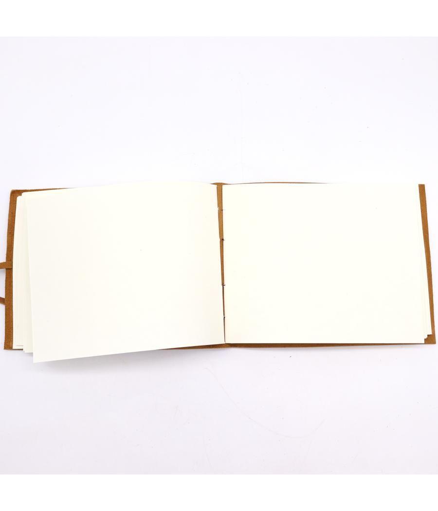 Cuaderno de viaje de cuero - 144 páginas - 18x23cm