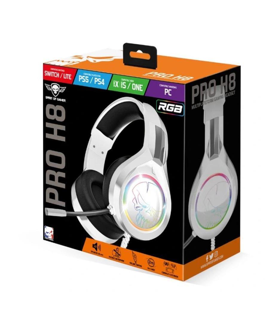 Spirit of gamer auricular pro-h8 white