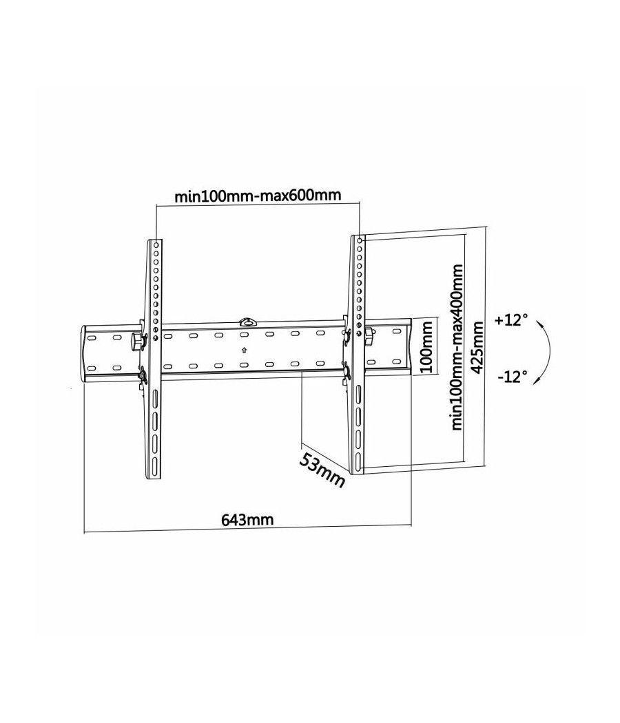 Soporte de Pared Inclinable Aisens WT70T-017 para TV de 37-70'/ hasta 40kg - Imagen 5