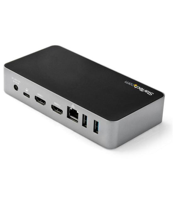 StarTech.com Docking Station USB-C - Replicador de Puertos USB Tipo C de 2 Puertos HDMI para Dos Monitores - Entrega de Alimenta
