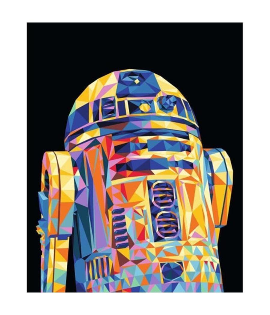 Kit para pintar con números ravensburger creart serie trend c polygon star wars: r2d2