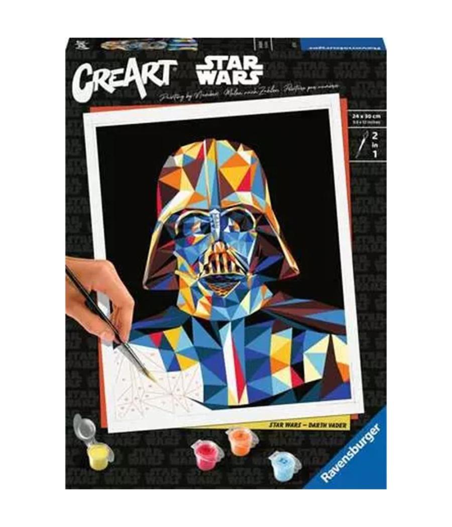 Kit para pintar con números ravensburger creart serie trend c star wars: darth vader