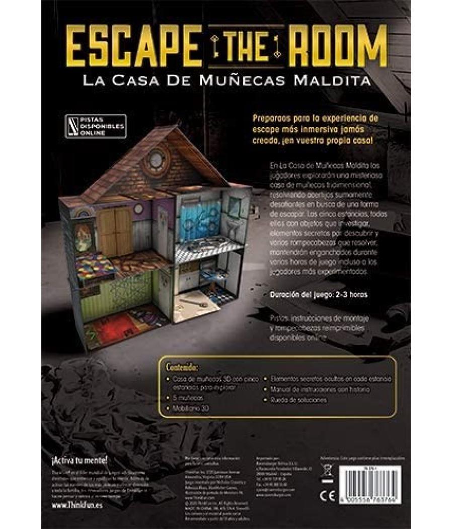 Juego de mesa escape the room la casa de muñecas maldita