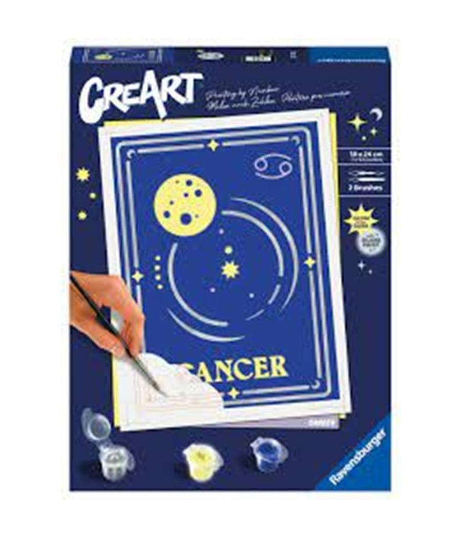 Kit para pintar con números ravensburger creart serie trend d zodiac: cancer