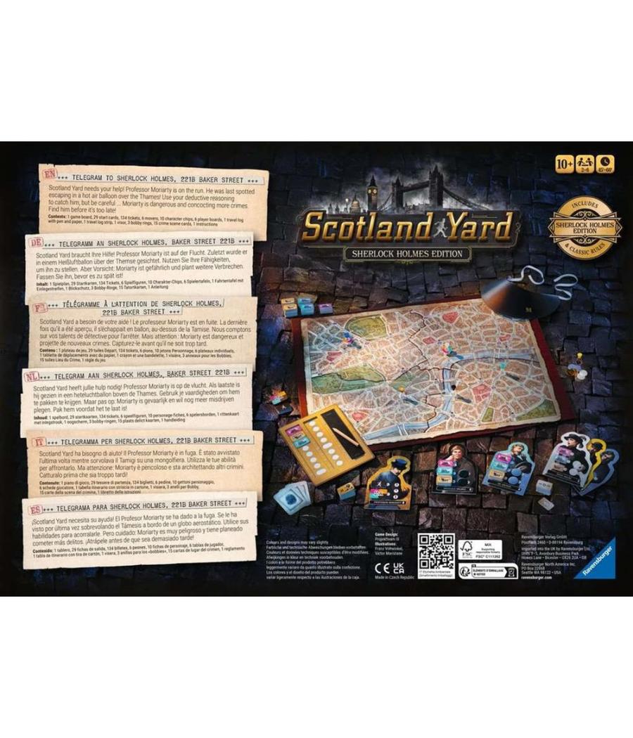 Juego de mesa ravensburger scotland yard sherlock holmes edition