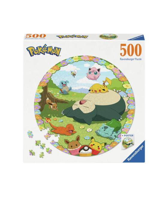 Puzzle ravenzburger pokemon round 500 piezas