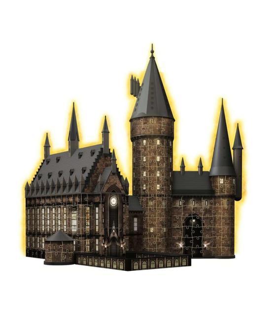 Puzzle 3d ravensburger harry potter castillo de hogwarts - el gran salon - night edition