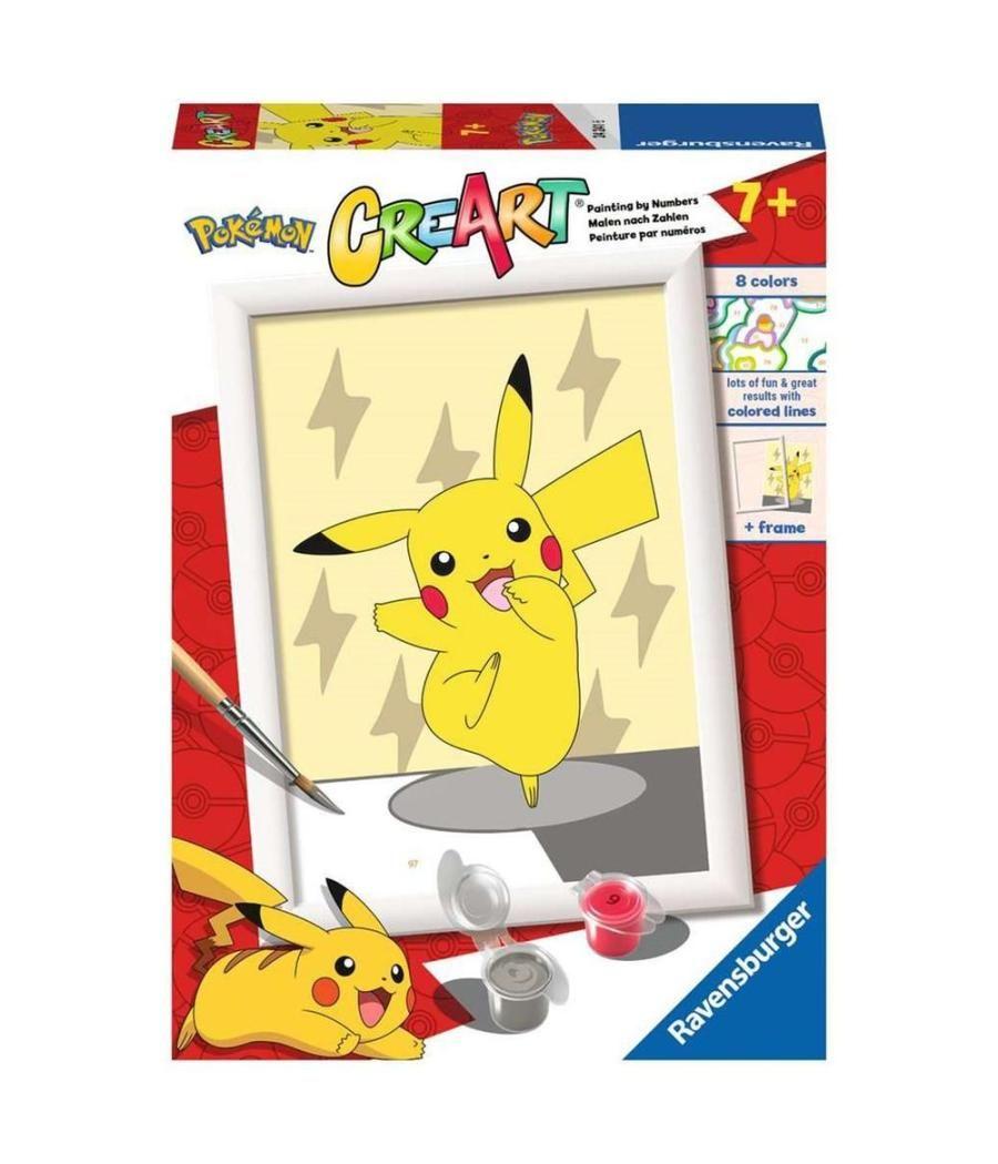 Kit para pintar con números ravensburger creart serie e pokemon: pikachu