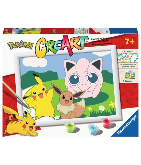 Kit para pintar con números ravensburger creart serie d pokemon: clasicos